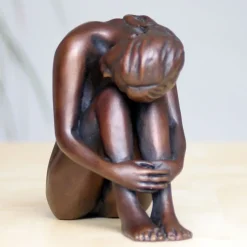 Figurative|Table Top^Statues & Sculptures Emma Figurine Bronze Indoor Sculpture