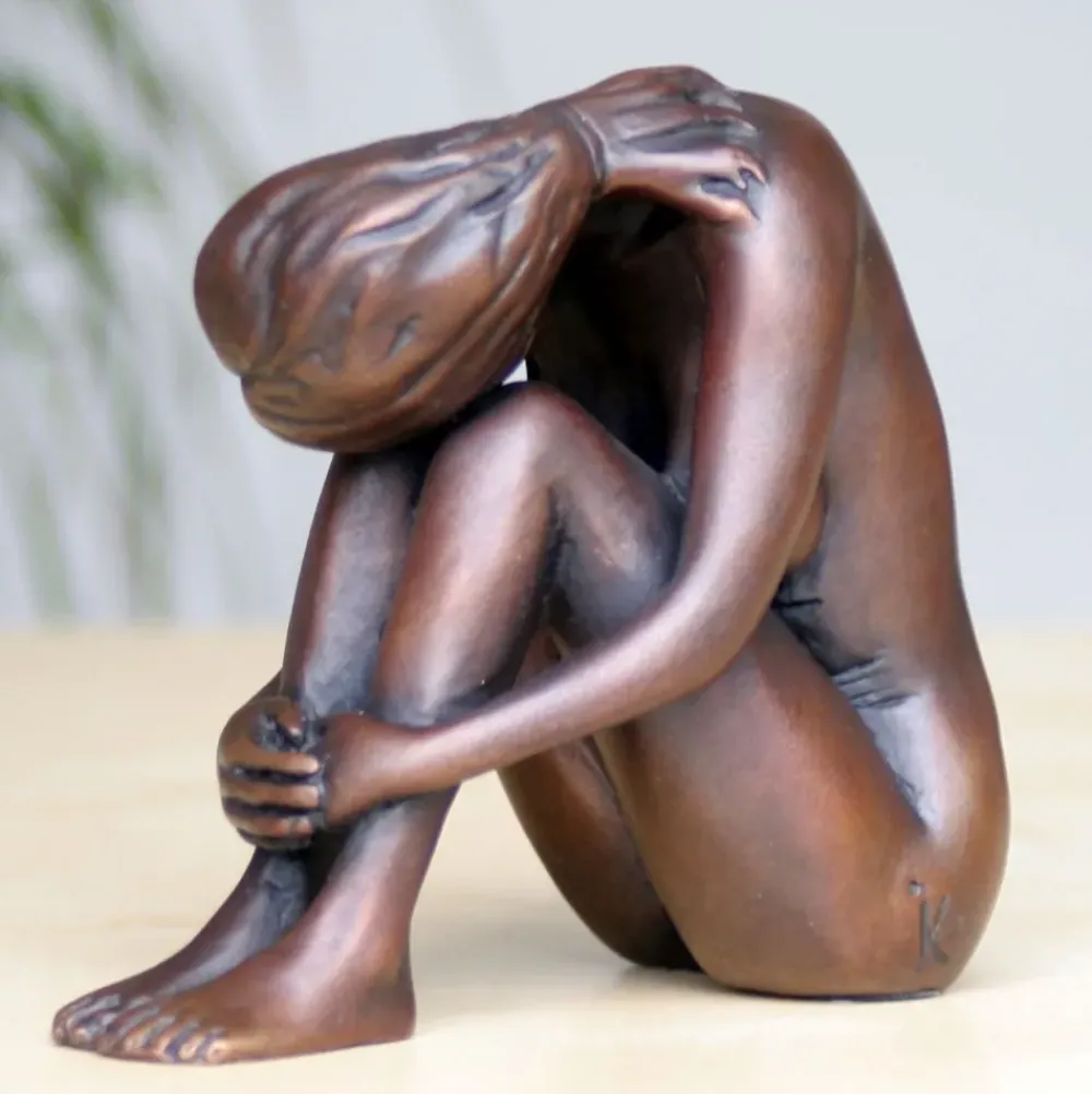 Figurative|Table Top^Statues & Sculptures Emma Figurine Bronze Indoor Sculpture