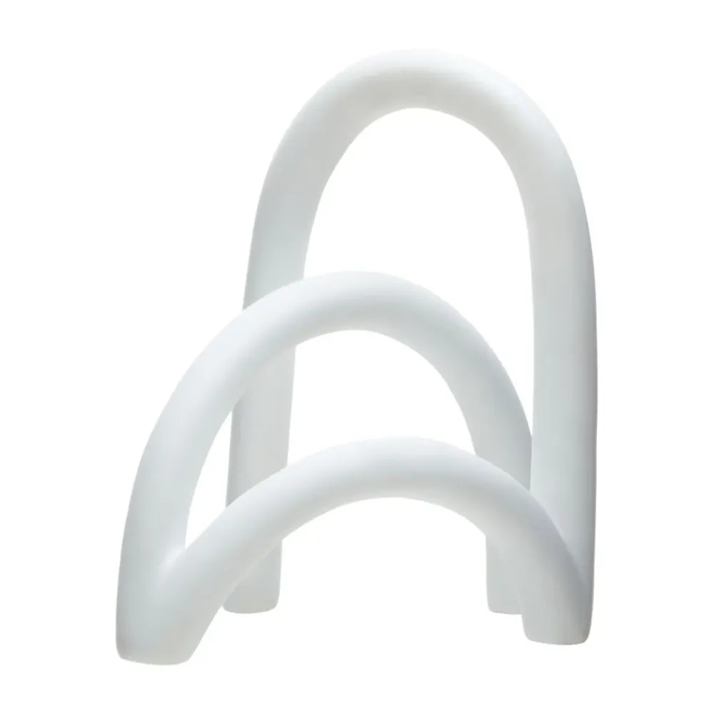 Table Top|Abstract^Statues & Sculptures Eternal Arches 22cm White Resin Indoor Sculpture
