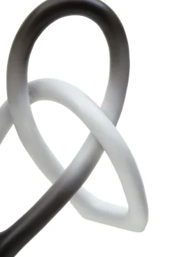 Table Top|Abstract^Statues & Sculptures Eternal Curves 19cm Black & White Resin Indoor Sculpture