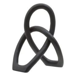 Table Top|Abstract^Statues & Sculptures Eternal Curves 19cm Black Resin Indoor Sculpture