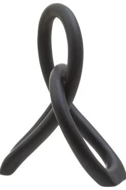 Table Top|Abstract^Statues & Sculptures Eternal Curves 19cm Black Resin Indoor Sculpture