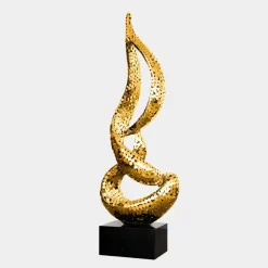 Giant|Floor Standing^Statues & Sculptures Eternal Flame 173cm Gold Metal Garden Sculpture