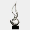 Giant|Floor Standing^Statues & Sculptures Eternal Flame 173cm Silver Metal Garden Sculpture