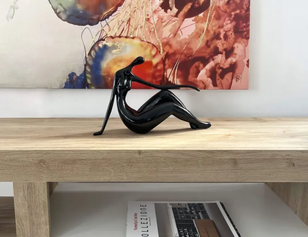 Figurative|Table Top^Statues & Sculptures Eternal Grace 21cm Black Resin Indoor Sculpture