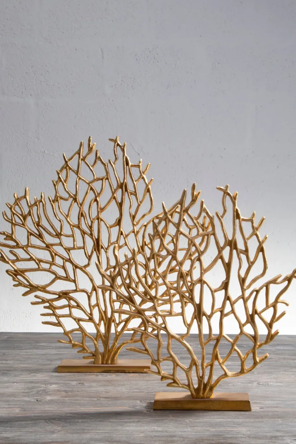 Table Top|Contemporary^Statues & Sculptures Euphoric Coral 40cm Gold Metal Indoor Sculpture