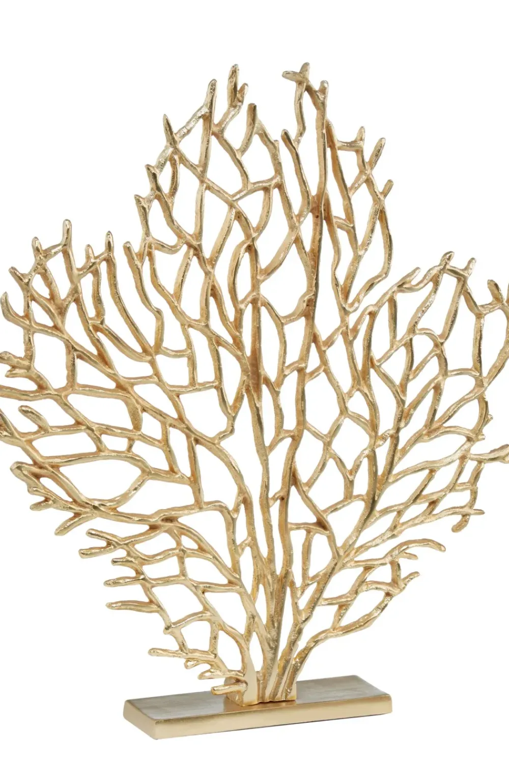 Table Top|Contemporary^Statues & Sculptures Euphoric Coral 54cm Gold Metal Indoor Sculpture