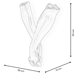 Wall Art|Contemporary^Statues & Sculptures Everlasting Embrace 55cm Anthracite Resin Wall Sculpture