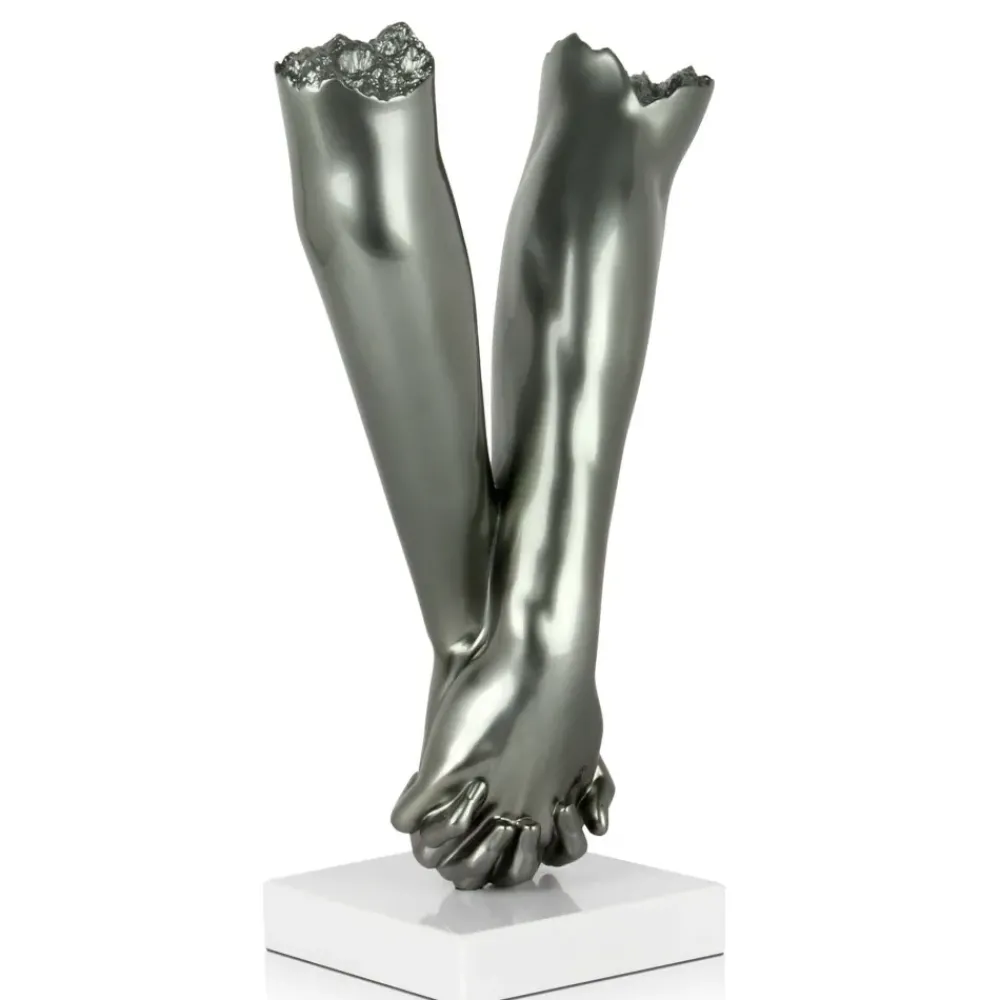 Table Top|Contemporary^Statues & Sculptures Everlasting Embrace 44cm Anthracite Resin Indoor Sculpture