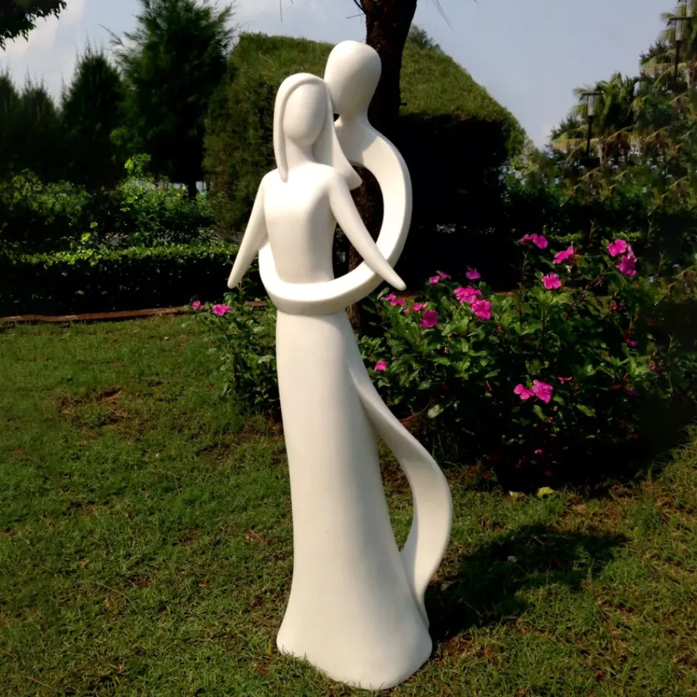 Modern^Statues & Sculptures Everlasting Love 118cm Marble Resin Garden Statue