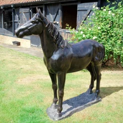 Horses^Statues & Sculptures Extra Large Wild Horse Bronze Metal Garden Statue
