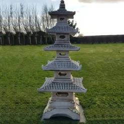 Pagodas^Statues & Sculptures Five Tier Japanese Pagoda Lantern Stone Garden Ornament