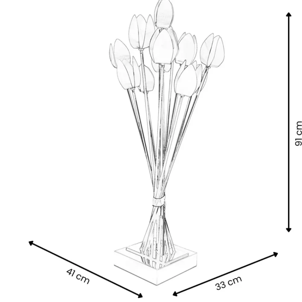 Table Top|Floor Standing^Statues & Sculptures Floral Awakening 91cm Metal Indoor Sculpture