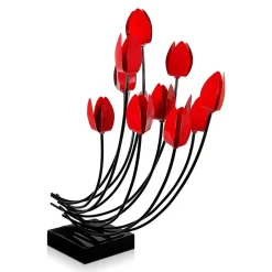 Table Top|Contemporary^Statues & Sculptures Floral Symphony 74cm Metal Indoor Sculpture