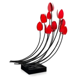 Table Top|Contemporary^Statues & Sculptures Floral Symphony 74cm Metal Indoor Sculpture