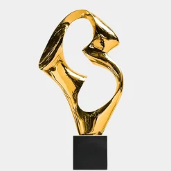Table Top|Floor Standing^Statues & Sculptures Flow Motion 96cm Gold Metal Indoor Sculpture v3