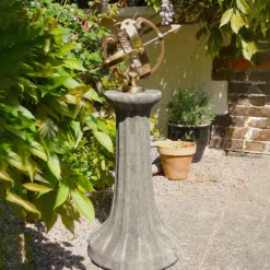 Armillary Sundials^Statues & Sculptures Fluted Armillary 82cm Stone Garden Sundial