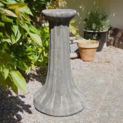 Plinths & Pedestals^Statues & Sculptures Fluted Column Stone Garden Pedestal
