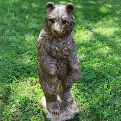 Wildlife^Statues & Sculptures Forest Bear 118cm Bronze Resin Garden Ornament
