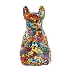 Table Top|Animals^Statues & Sculptures French Bulldog 30cm Comic Art Resin Indoor Sculpture