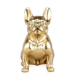 Table Top|Floor Standing^Statues & Sculptures French Bulldog 40cm Gold Resin Indoor Sculpture