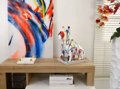 Table Top|Floor Standing^Statues & Sculptures French Bulldog 40cm Multicolour Resin Indoor Sculpture