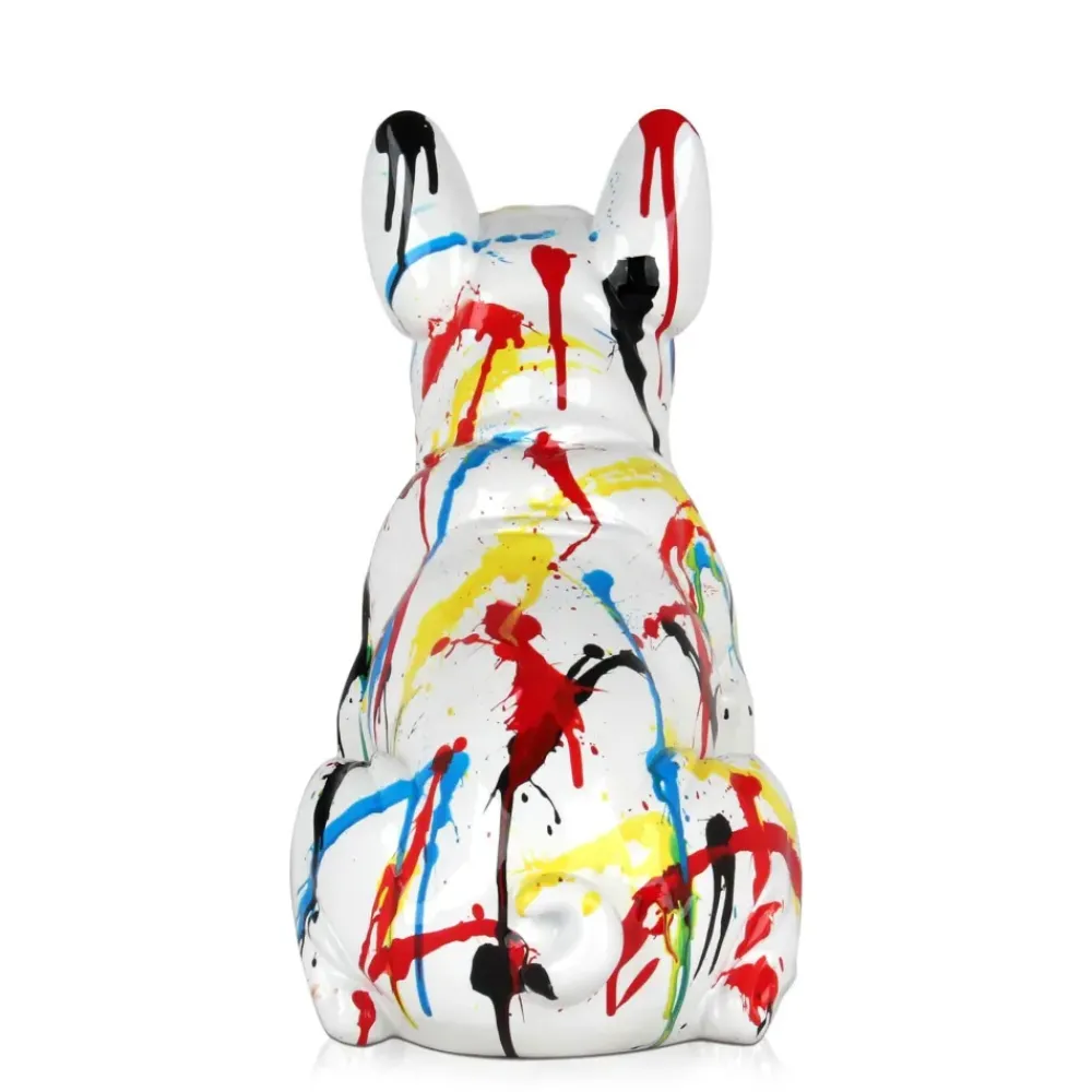 Table Top|Floor Standing^Statues & Sculptures French Bulldog 40cm Multicolour Resin Indoor Sculpture