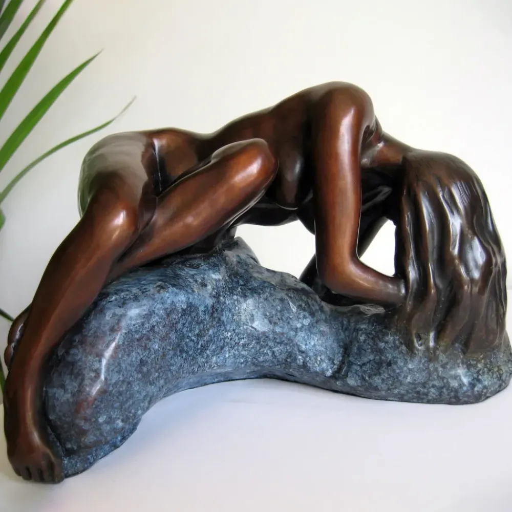 Figurative|Table Top^Statues & Sculptures Gaia Figurine Bronze Indoor Sculpture