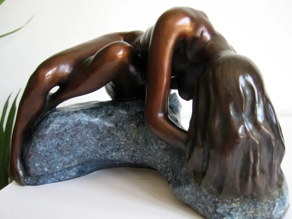 Figurative|Table Top^Statues & Sculptures Gaia Figurine Bronze Indoor Sculpture