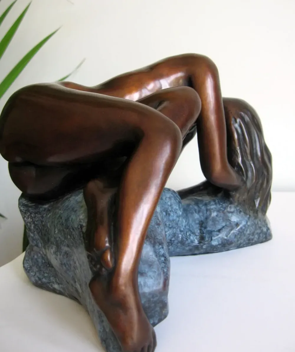Figurative|Table Top^Statues & Sculptures Gaia Figurine Bronze Indoor Sculpture