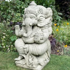 Buddha^Statues & Sculptures Ganesh Stone Garden Statue