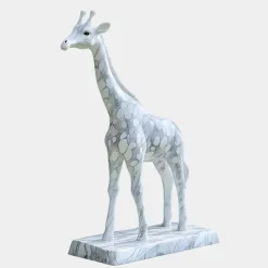 Wildlife|Modern^Statues & Sculptures Gigantic Giraffe 350cm White Marble Garden Statue v4
