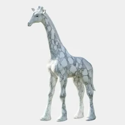 Wildlife|Modern^Statues & Sculptures Gigantic Giraffe 350cm White Marble Garden Statue v1