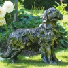 Dogs^Statues & Sculptures Golden Retriever Dog Bronze Metal Garden Statue