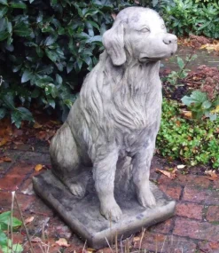 Dogs^Statues & Sculptures Golden Retriever Stone Garden Ornament