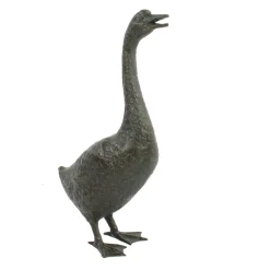 Goose^Statues & Sculptures Goose 66cm Bronze Metal Garden Ornament