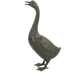 Goose^Statues & Sculptures Goose 66cm Bronze Metal Garden Ornament