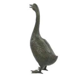Goose^Statues & Sculptures Goose 66cm Bronze Metal Garden Ornament
