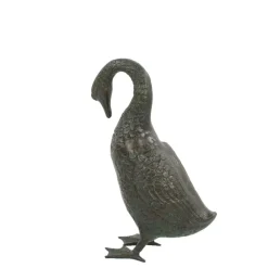 Goose^Statues & Sculptures Goose 55cm Bronze Metal Garden Ornament