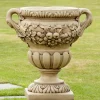 Large|Round^Statues & Sculptures Gordes Vase Stone Garden Planter