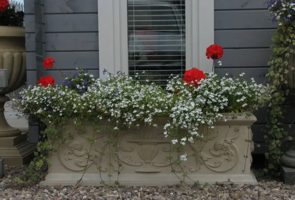 Troughs|Large^Statues & Sculptures Grand Athena Trough Stone Garden Planter