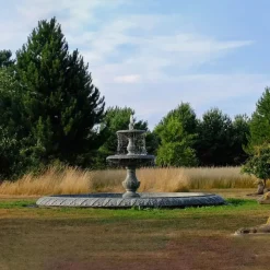 Water Features^Statues & Sculptures Grand Double Tier 4m Emerald Marble Stone Water Fountain Feature