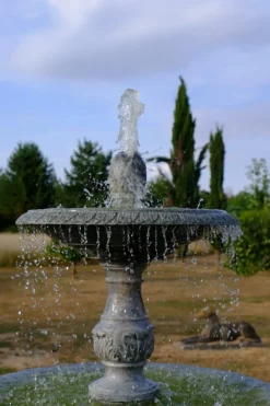 Water Features^Statues & Sculptures Grand Double Tier 4m Emerald Marble Stone Water Fountain Feature