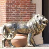 Wildlife|Lions^Statues & Sculptures Grand Lion Right Facing Bronze Metal Garden Statue