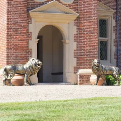 Wildlife|Lions^Statues & Sculptures Grand Lions Bronze Metal Garden Statues