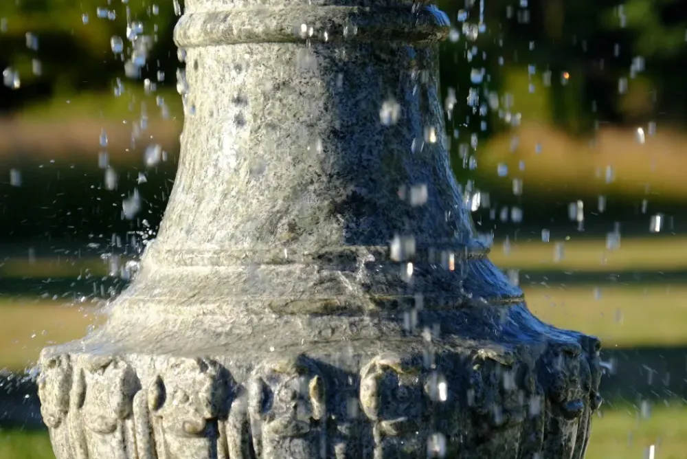 Water Features^Statues & Sculptures Grand Single Tier 4m Emerald Marble Stone Water Fountain Feature