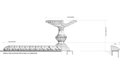 Water Features^Statues & Sculptures Grand Single Tier 4m Emerald Marble Stone Water Fountain Feature