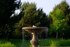 Water Features^Statues & Sculptures Grand Single Tier 4m Sandstone Stone Water Fountain Feature