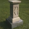 Plinths & Pedestals|Garden Sundials^Statues & Sculptures Grand Square 81cm Stone Sundial Pedestal