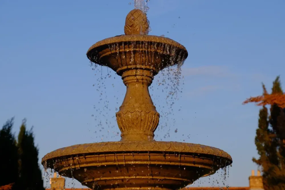 Water Features^Statues & Sculptures Grand Triple Tier 4m Sandstone Stone Water Fountain Feature